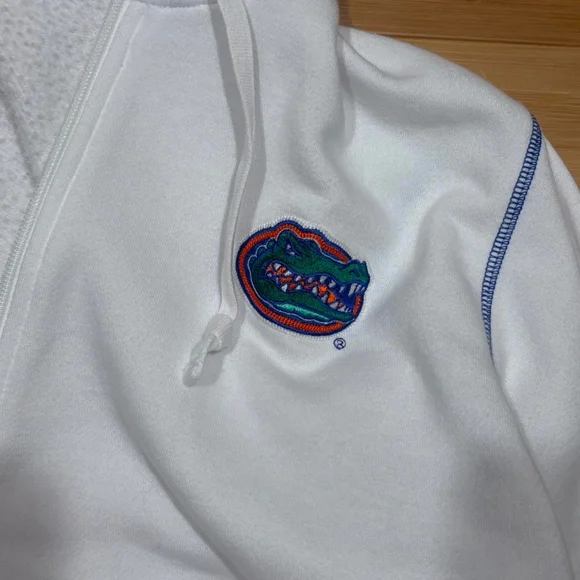 White vintage Nike Team Florida Gators zip up hoodie - Picture 2 of 5